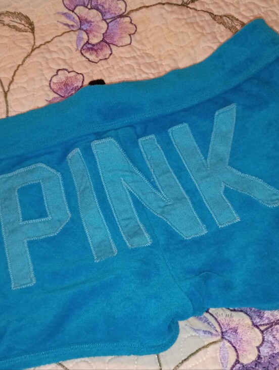 PINK Victoria's Secret Pants - Vintage Y2K Terry Cloth Victoria's Secret Pink Booty Mini Short Shorts M VS